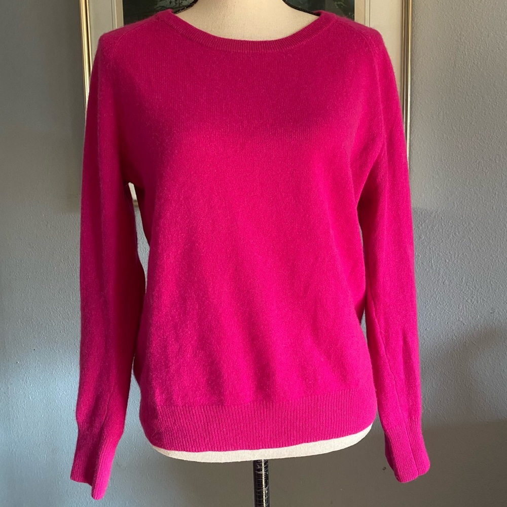 Halogen Hot Pink Crew Neck Sweater